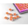 HK Gaming 108 Double Shot PBT Pudding Keycaps Keyset for Mechanical Gaming Keyboard MX Switches (Orange)