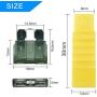 50pcs Car Blade Standard Fuses Set - 2A 3A 5A 7.5A 10A 15A 20A 25A 30A 35A- AMP Automotive-Blade-Fuse Assorted Set +Puller ATC/ATO for Car Truck SUV RV Boat (Pack of 51)