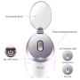 Facial Steamer Nano Ionic Warm Steam, Home SPA Quality Steamer 10x Moisturizing - Applicable Temp - Double Mirror for Easy Makeup & Skincare - Humidifier - Pores Clean - Blackheads Removal