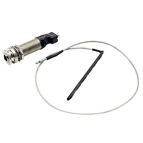 Andoer Folk Guitar Pickup Pick-up Piezo Cable Stick 6.35mm End Pin Jack Under-Saddle
