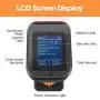 Tera 1D 2D QR Barcode Scanner Wireless with Display Screen, Charging Base, Works with Bluetooth and 2.4G Wireless, 2200mAh Battery Handheld Barcode Scanner for Supermarket, Warehouse, Library