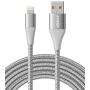 Anker iPhone Charger Cable 10 Foot, Powerline+ II Lightning Cable, (10 ft MFi Certified) Extra Long iPhone Charging Cord Compatible with iPhone SE 11 Pro Max Xs XR X 8 7 6S, iPad 8 and More (Silver)