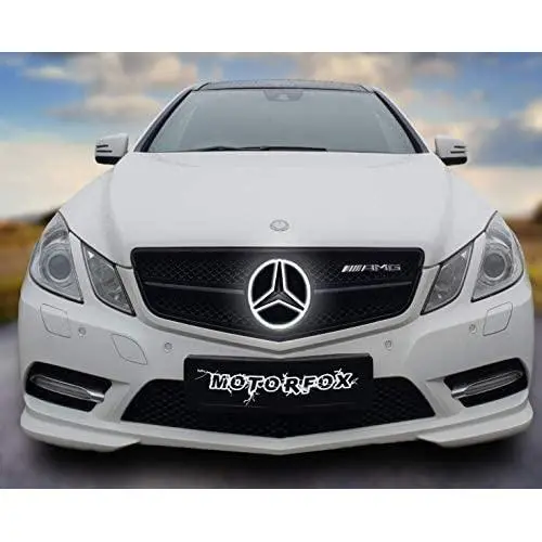Motorfox Led Badge Emblem White Light Car Star Logo Front Grill Glow Black INCLUDING EASY CONNECTION KIT…