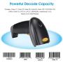 Esup Barcode Scanner with Stand USB Barcode Scanner Wired Handheld Laser Barcode Reader with Adjustable Stand