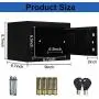 JUGREAT Security Safe Box with Induction Light,Electronic Digital Securit Safe Steel Construction Hidden with Lock，Wall or Cabinet Anchoring Design for Home Office Hotel BusinessGun Passport Cash