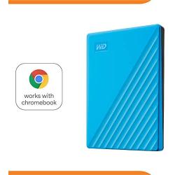 WD 1TB My Passport Portable External Hard Drive, Blue - WDBYVG0010BBL-WESN