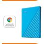 WD 1TB My Passport Portable External Hard Drive, Blue - WDBYVG0010BBL-WESN