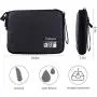 Universal Electronics Accessories Organizer, Waterproof Portable Cable Organizer Bag,Travel Gear Carry Bag for Cables (L, Black) (Black, L)