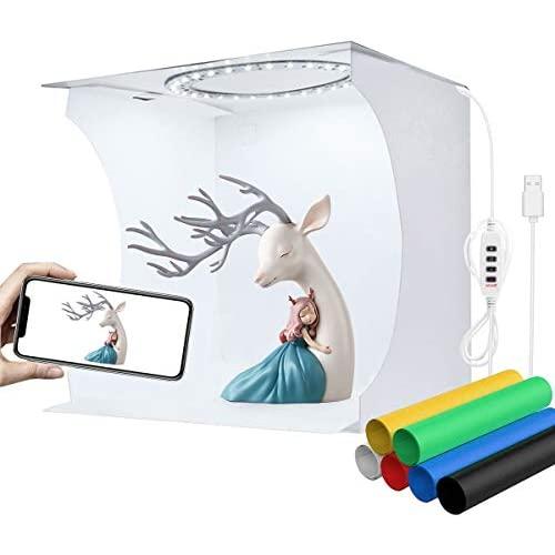 YOTTO Photo Studio Light Box,Photo Shooting Tent kit,Portable Folding Home Photography Light Tent kit with White/Warm/Soft Lighting + 6 Color Backgrounds for Jewellery,Accessories,Toys and Small Items YOTTO Photo Studio Light Box,Photo Shooting Tent kit,Portable Folding Home Photography Light Tent kit with White/Warm/Soft Lighting + 6 Color Backgrounds for Jewellery,Accessories,Toys and Small Items