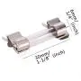 IZTOSS 72pcs 6x30mm Fast-blow Glass Fuses Quick Blow Car Glass Tube Fuses Assorted Kit Amp 0.5A,1A,2A,3A,5A,10A,15A,20A,30A and 10pcs fuse seat