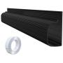 Updated 94'' J Channel Cable Raceway - Desk Cord Organizer - Computer Cable Management Under Desk with 196'' Mounting Tape - 6 Count Desk Cable Tray for Office, Home (6X 15.7 Each, Medium, Black) Updated 94'' J Channel Cable Raceway - Desk Cord Organizer - Computer Cable Management Under Desk with 196'' Mounting Tape - 6 Count Desk Cable Tray for Office, Home (6X 15.7 Each, Medium, Black)