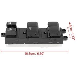 X AUTOHAUX 25401-ED500 Power Window Switch Front Driver Left Side for Nissan Versa 2007-2009