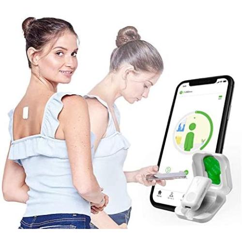 Upright GO 2 NEW Posture Trainer and Corrector for Back Strapless, Discreet and Easy to Use Complete with App and Training Plan Back Health Benefits and Confidence Builder