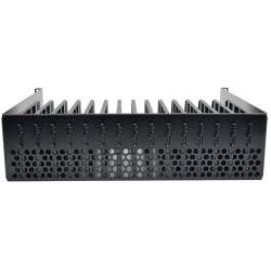 Tripp Lite 3U Rack Mount Tablet iPad Laptop Chromebook Storage Shelf for Racks SR16SHELF Black