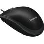 Logitech B100 Corded Mouse – Wired USB Mouse for Computers and laptops, for Right or Left Hand Use, Black