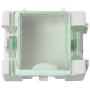 Magic&shell SMD SMT Case 20PCS White Electronic Components Box Laboratory Resistor Parts Containers Mini Storage Box with Transparent Lids