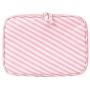 Travel Cosmetic Bag Large Makeup Bag Cosmetic Case Organizer for Women Girls (Pink-Stripes)
