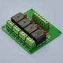 Electronics-Salon 4 SPDT 10Amp Power Relay Module, DC 5V Version.