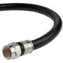 Mediabridge Coaxial Cable (8 Feet) with F-Male Connectors - Ultra Series - Tri-Shielded UL CL2 in-Wall Rated RG6 Digital Audio/Video - Includes Removable EZ Grip Caps (Part# CJ08-6BF-N1)