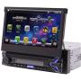 Single Din Android 10.0 Q Car Stereo 7'' HD Capacitive Touchscreen Bluetooth GPS Radio InDash Navigation 1 Din Auto FM AM RDS Receiver Support SWC Mirror Link WiFi CAM-in with Wireless Back-up Camera
