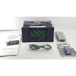 GE 29298FE1 Corded Bedroom Phone with CID/Radio/Alarm Clock (Black)