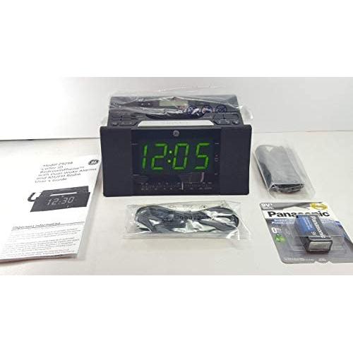 GE 29298FE1 Corded Bedroom Phone with CID/Radio/Alarm Clock (Black)