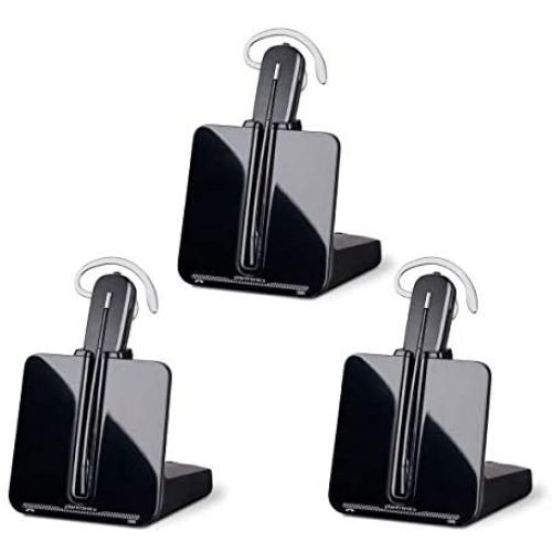 Plantronics CS540 DECT Wireless Headset, Convertible, 3-Pack (Renewed)
