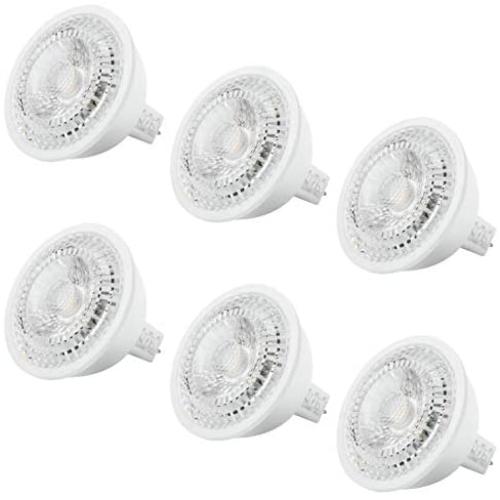 Hyperikon LED MR16 Light Bulb GU5.3 6W=40-50W, Bi-Pin Base, 12V Spot Lighting, UL, Energy Star, Warm White, 6 Pack