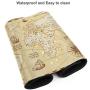 Vector Antique World Map Countries Gaming Mouse Pad Computer Keyboard Mouse Mat Large Extended Soft Ultra Thick Premium-Textured & Waterproof with Stitched Edges Non-Slip Rubber Base for Work, Laptop