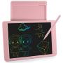 Lacoti LCD Writing Tablet,Kids Writing Board and Electronic Doodle Pad,10 Inch Colorful Drawing Tablet Toy for Kids Learning and Graffiti Gift(Pink)