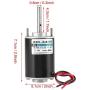 12V/24V 30W CW/CCW Permanent Magnet DC Motor Reversible Electric Gear Motor High Speed Low Noise for DIY Generator XD-3420 (24V 6000RPM)