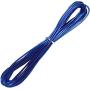 Gravity Warzone Elite Premium 1/0 Gauge Blue Complete True AWG Amplifier Installation Wiring Amp Kit Upto 5500 Watts 250A + 300A Fuse Included Flexible RCA Speaker Wires & All Installation Parts