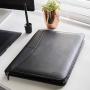 COSSINI Black Superior Vegan Leather Business Portfolio with Zipper – Padfolio All-in-One - Smartest Protective 10.1 Inch Tablet Sleeve, Presentation Slot, Solar Calculator, Card Storage, Writing Pad COSSINI Black Superior Vegan Leather Business Portfolio with Zipper – Padfolio All-in-One - Smartest Protective 10.1 Inch Tablet Sleeve, Presentation Slot, Solar Calculator, Card Storage, Writing Pad