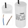 CBB60 Run Capacitor, Wire Lead 250VAC 120uF 50/60Hz Capacitor for Motor Air Compressor