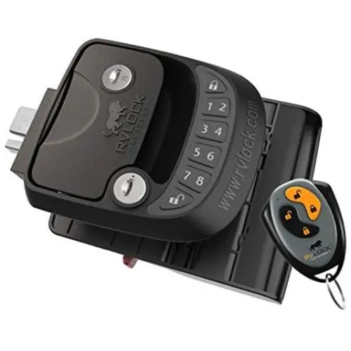 RVLock Key Fob and RH Compact Keyless Entry Keypad, RV/5th Wheel Lock Accessories