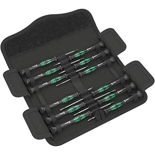 Wera Kraftform Micro Screwdriver Set 12: 5 Slot 2 Ph 3 Hex 2 TX