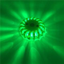 SAMDO Rechargeable Car Safety Light 16 LED Beacon Magnetic Emergency Strobe Flashing Warning Light (USB,Wall,Car Charger) (Green)