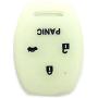 Ezzy Auto Luminous Rubber Silicone Key Fob Case Key Cover Key Jacket Skin Protector fit for Honda Accord 3+1 Buttons