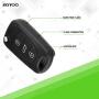 SCITOO Pack of 1 Keyless Entry Remote Control Key Fob Clicker Transmitter SHELL CASE & Pad fit for Kia Soul Sportage Rio Rondo 3 Buttons Black