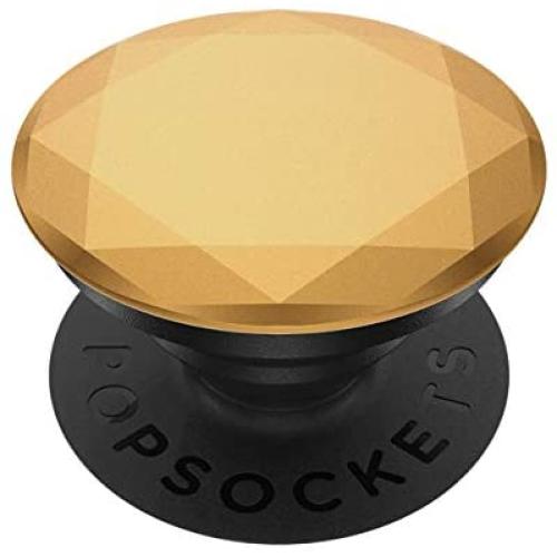 PopSockets PopGrip - Expanding Stand and Grip with Swappable Top - Metallic Diamond Medallion Gold