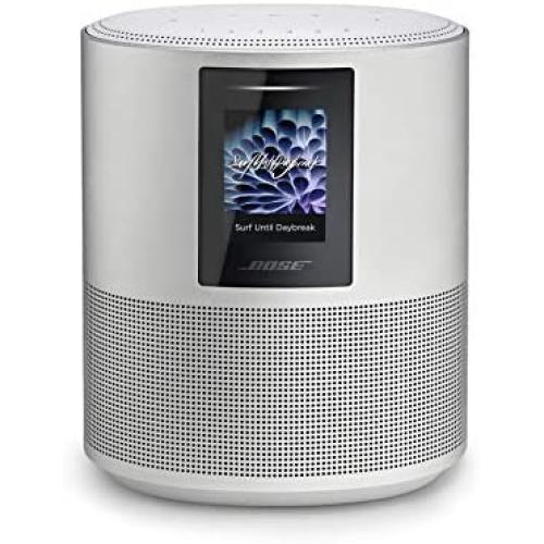 Bose Home Speaker 500: Smart Bluetooth Speaker with Alexa Voice Control Built-in, Silver