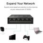 TP-Link Litewave 5 Port Gigabit Ethernet Switch | Desktop Ethernet Splitter | Plastic Case | Unshielded Network Switch | Plug & Play | Fanless Quiet | Unmanaged (LS1005G)