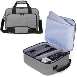 Luxja Projector Case, Projector Bag with Protective Laptop Sleeve, Projector Carrying Case with Accessories Pockets, Large(16 x 11.5 x 5.75 Inches), Gray