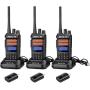 Retevis RT76P Rechargeable Walkie Talkies for Adults,Long Range Rugged Two Way Radio, 30 Channels VOX Radio,for Outdoor Camping Hunting(3 Pack)