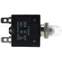 IZTOSS 5PCS 30Amp Circuit Breakers with manual reset Waterproof Button transparent Cover DC50V AC125-250V with Quick Connect Terminals