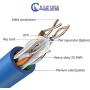Newyork Cables Cat6A Riser (CMR) 1000ft - 23AWG 4 Pair Solid Bare Copper, 750MHz, Unshielded Twisted Pair (UTP), Available in Blue, White, Green, Black & Yellow Color