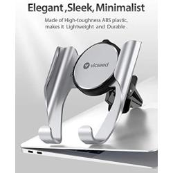 VICSEED Easy Car Phone Mount, Upgraded Stable Air Vent Phone Holder for Car, Cell Phone Car Mount Fit for iPhone SE 11 Pro Max Xs Max XR X 8 7 6s Plus Samsung S20 S10 S9 Note 20 Note10 LG Google Etc.