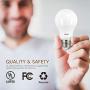 Linkind Dimmable A19 LED Light Bulbs, 40W Equivalent, E26 Base, 5000K Daylight, 5.7W 480 Lumens 120V, UL Listed FCC Certified, Energy Star, Pack of 6