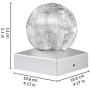 4x4 Solar Post Cap Lights - SunnyPark Deck Fence Outdoor Railing Lights Decorative Solar Powered Gazing Ball Caps LED Lamp for Garden, Patio, Pathway