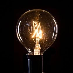 Box of 25 G50 Clear 2 Inch 7 Watt C7 (E12) 3/8'' Base Replacement Bulbs